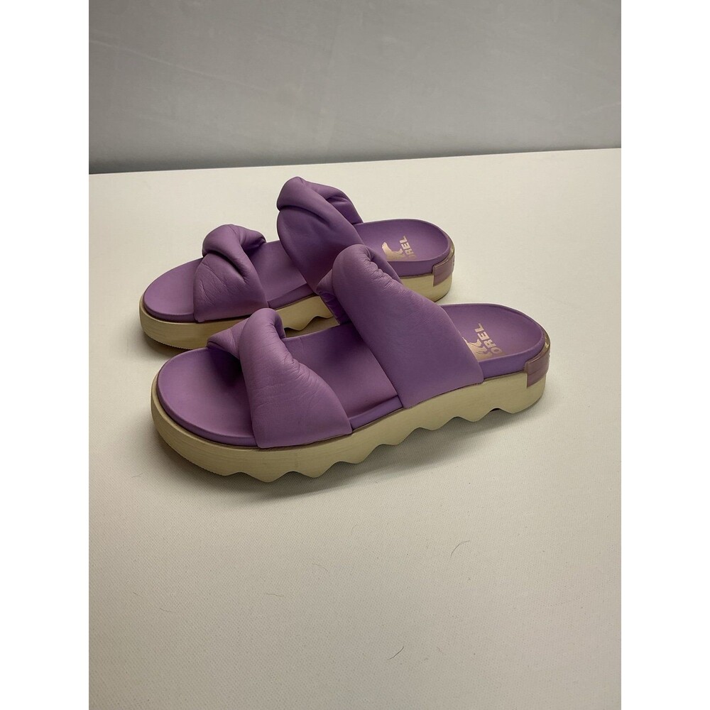 SOREL Women's Purple Twisted Strap Slide Sandals - Picture 3 of 8